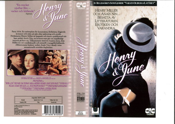 HENRY & JUNE (VHS)