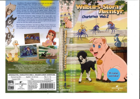 WILBURS STORA ÄVENTYR (VHS)