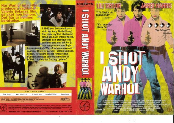 I SHOT ANDY WARHOL (vhs-omslag)