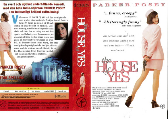 HOUSE OF YES (vhs-omslag)