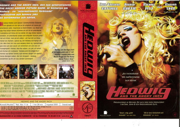 HEDWIG AND THE ANGRY INCH (vhs-omslag)