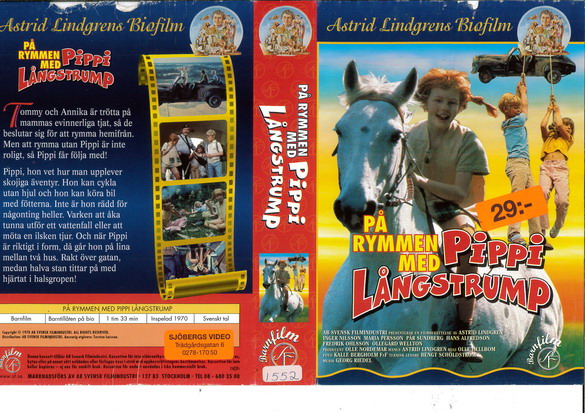 PÅ RYMMEN MED PIPPI LÅNGSTRUMP (vhs-omslag)