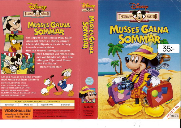 MUSSES GALNA SOMMAR (vhs-omslag)