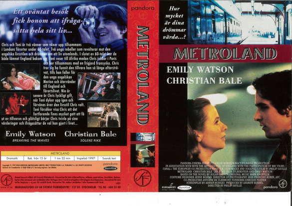 METROLAND (vhs-omslag)