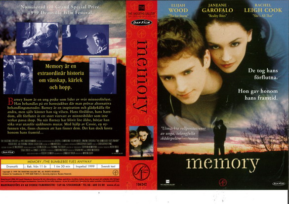 MEMORY (vhs-omslag)