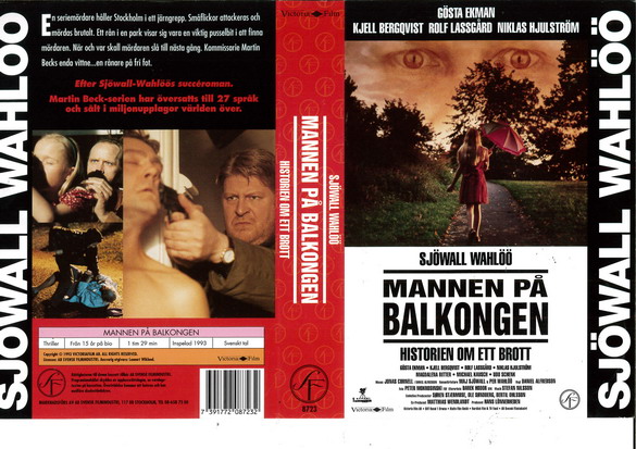 MANNEN PÅ BALKONGEN (vhs-omslag)