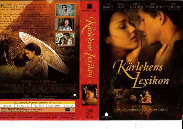 KÄRLEKENS LEXIKON (vhs-omslag)