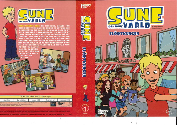 SUNE OCH HANS VÄRLD - FLÖRTKUNGEN (vhs-omslag)