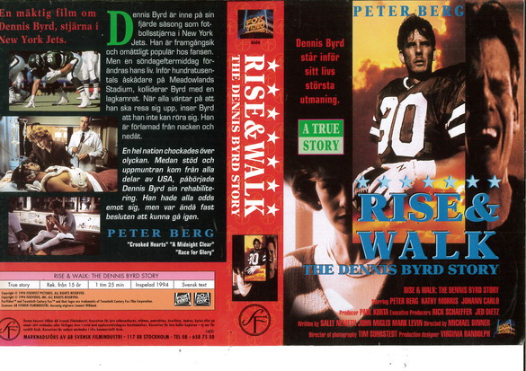 RISE & WALK - THE DENNIS BYRD STORY (vhs-omslag)