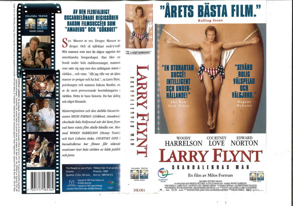 LARRY FLYNT - SKANDALERNAS MAN (VHS)