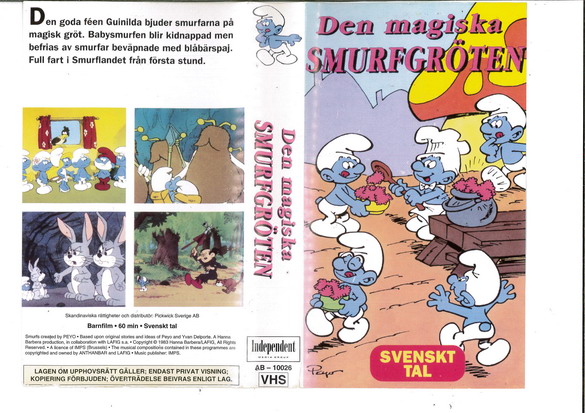 DEN MAGISKA SMURFGRÖTEN (VHS)