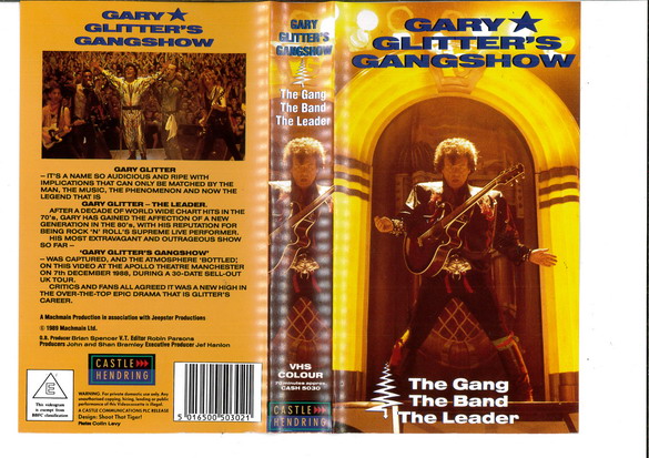 GARY GLITTER'S GANGSHOW (VHS)