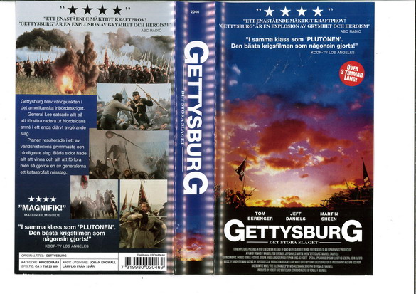 GETTYSBURG (VHS)