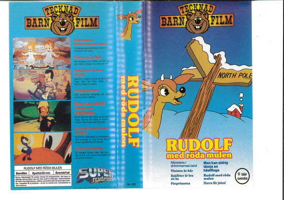RUDOLF MED RÖDA MULEN  (VHS)