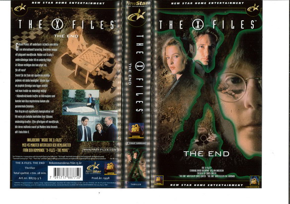X-FILES: THE END (VHS)