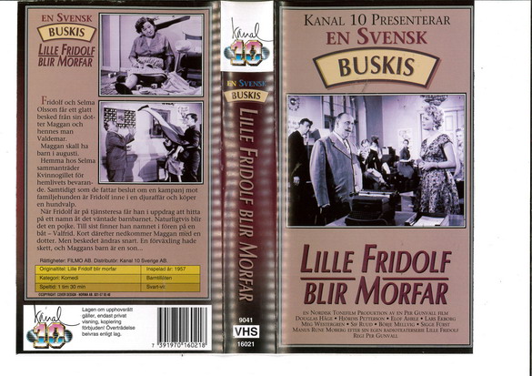 LILLE FRIDOLF BLIR MORFAR (VHS)