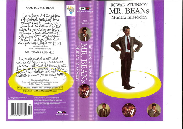 MR.BEAN'S MUNTRA MISSÖDEN (VHS)