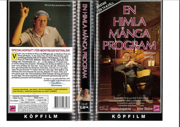 EN HIMLA MÅNGA PROGRAM (VHS) NY