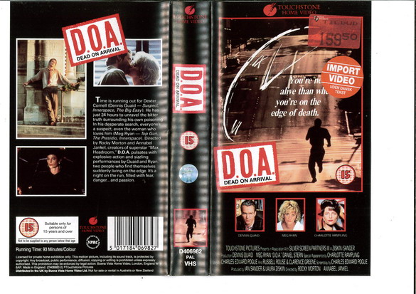 D.O.A. (VHS) UK
