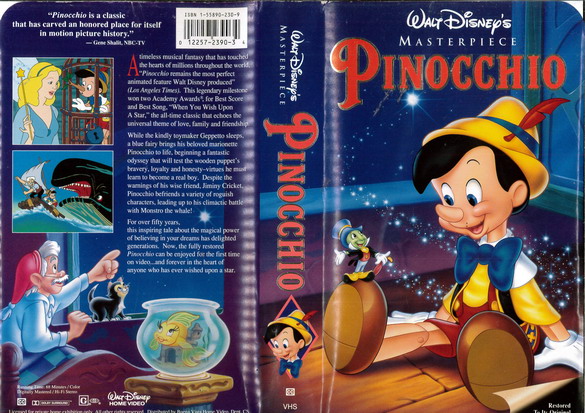 PINOCCHIO (VHS) USA