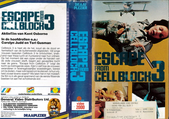 ESCAPE FROM CELLBLOCK 3 (VIDEO 2000) HOL
