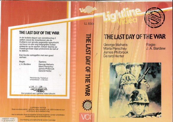 LAST DAYS OF THE WAR (VIDEO 2000) HOL