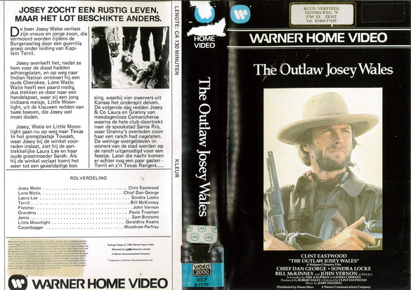 OUTLAW JOSEY WALES (VIDEO 2000) HOL