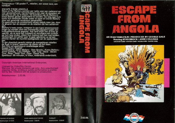 ESCAPE FROM ANGOLA (VIDEO 2000) HOL
