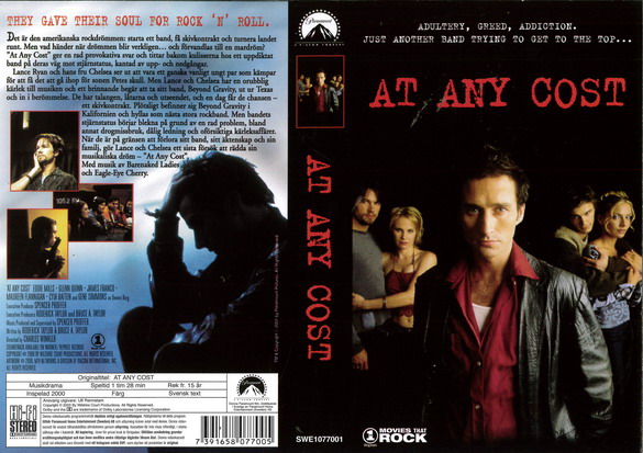 AT ANY COST(Vhs-Omslag)