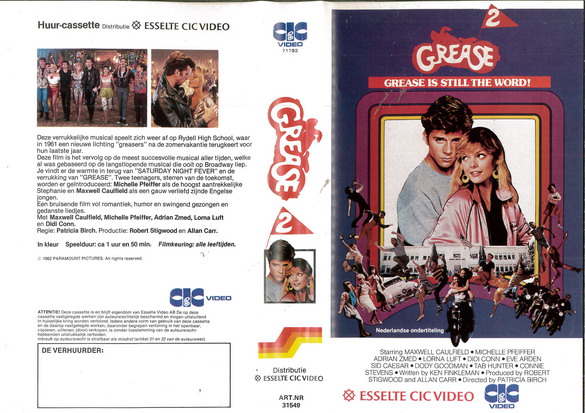GREASE 2 (VHS) HOL