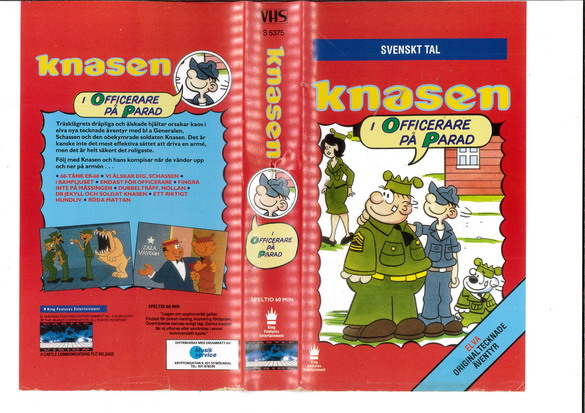 KNASEN I OFFICERARE PÅ PARAD (VHS)