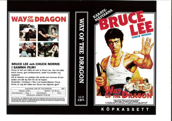 WAY OF THE DRAGON (Vhs-Omslag)