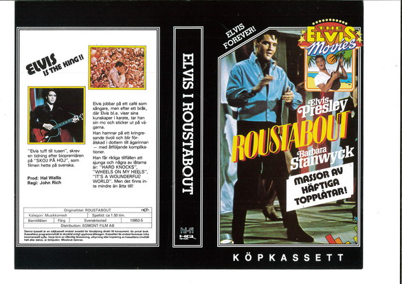 ROUSTABOUT (Vhs-Omslag)