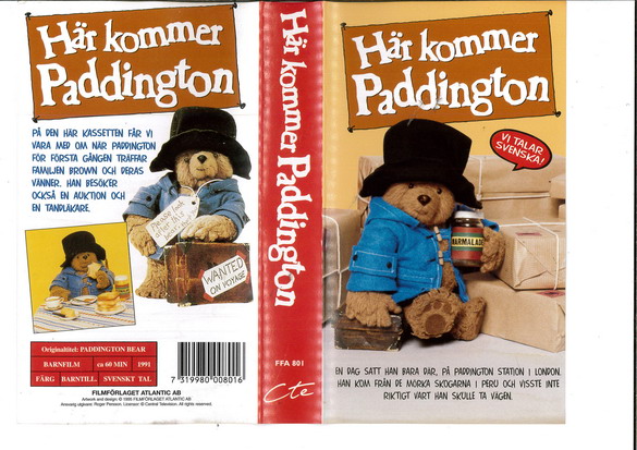 HÄR KOMMER PADDINGTON (VHS)