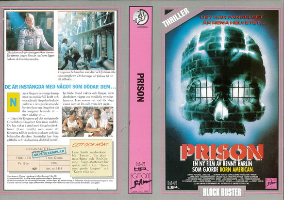 PRISON (Vhs-Omslag)
