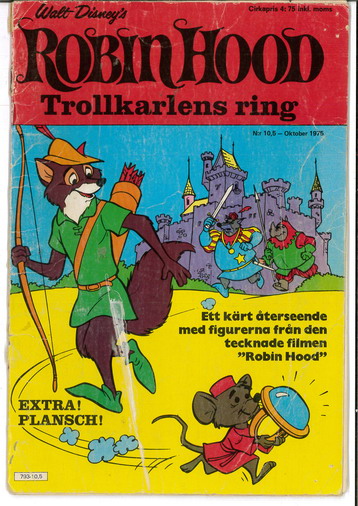 WALT DISNEY'S SERIER 1975:10,5 - ROBIN HOOD TROLLKARLENS RING