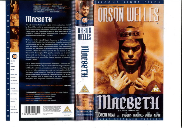 MACBETH (VHS) UK