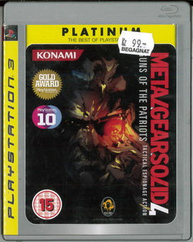 METAL GEAR SOLID 4: GUNS OF THE PATRIOT (BEG PS 3) PLATINUM