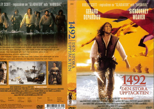 1492 - DEN STORA UPPTÄCKTEN (DVD OMSLAG)