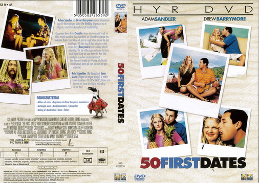 50 FIRST DATES (DVD OMSLAG)