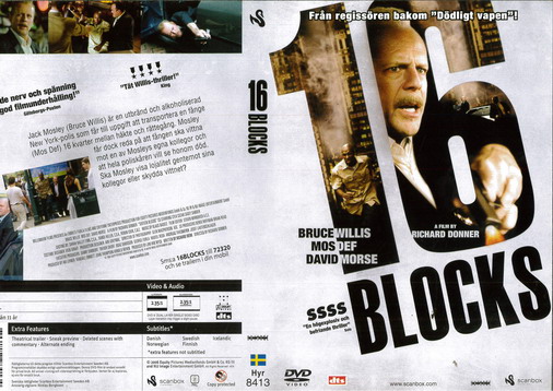16 BLOCKS (DVD OMSLAG)