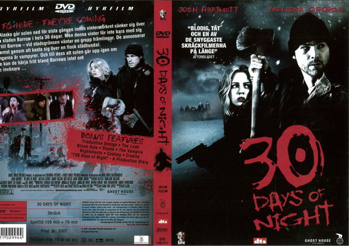 30 DAYS OF NIGHT (DVD OMSLAG)