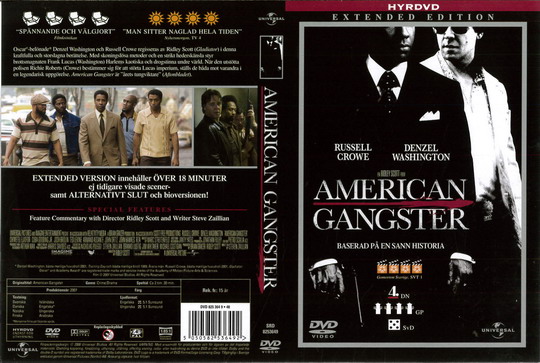 AMERICAN GANGSTER (DVD OMSLAG)