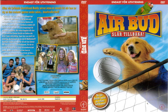 AIR BUD SLÅR TILLBAKA (DVD OMSLAG)