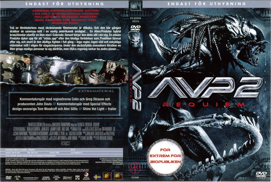 AVP2 - REQUIEM (DVD OMSLAG)