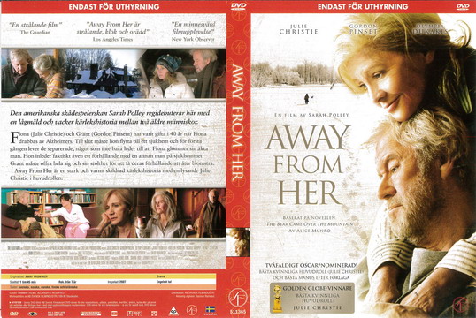 AWAY FROM HER (DVD OMSLAG)