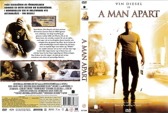 A MAN APART (DVD OMSLAG)