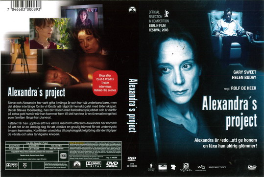 ALEXANDRA'S PROJECT (DVD OMSLAG)