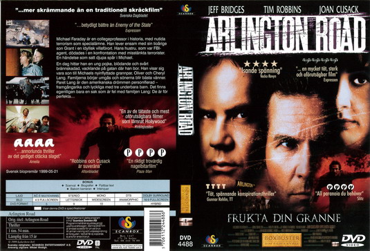 ARLINGTON ROAD (DVD OMSLAG)