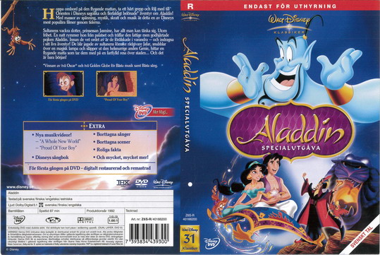 ALADDIN (DVD OMSLAG)